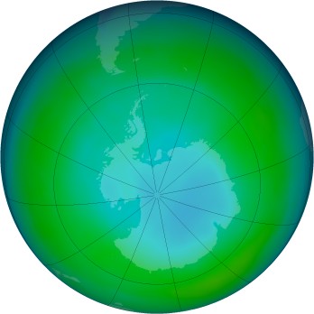 Antarctic ozone map for 1999-06